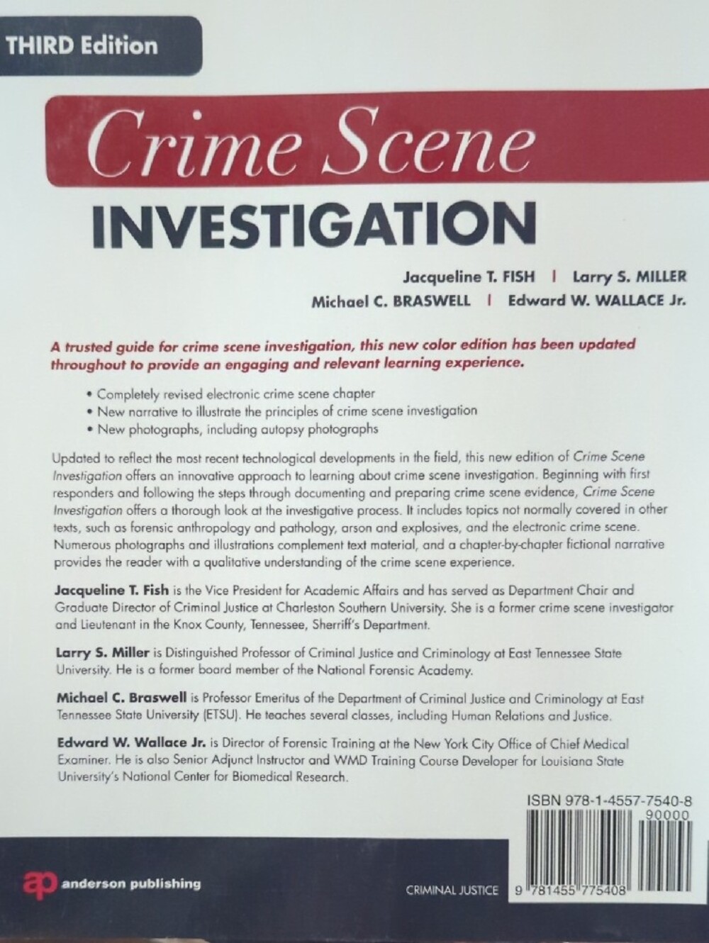 Crime Scene Investigation - 3rd Edition Textbook - Picture 2 of 3